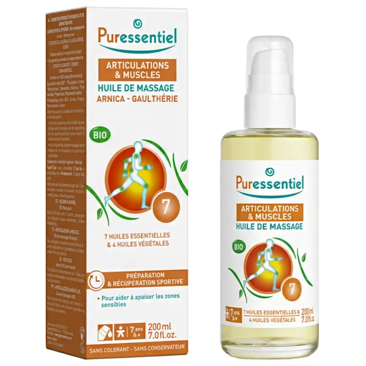 Sforzo Muscolare Olio Per Massaggio Biologico 200 ml