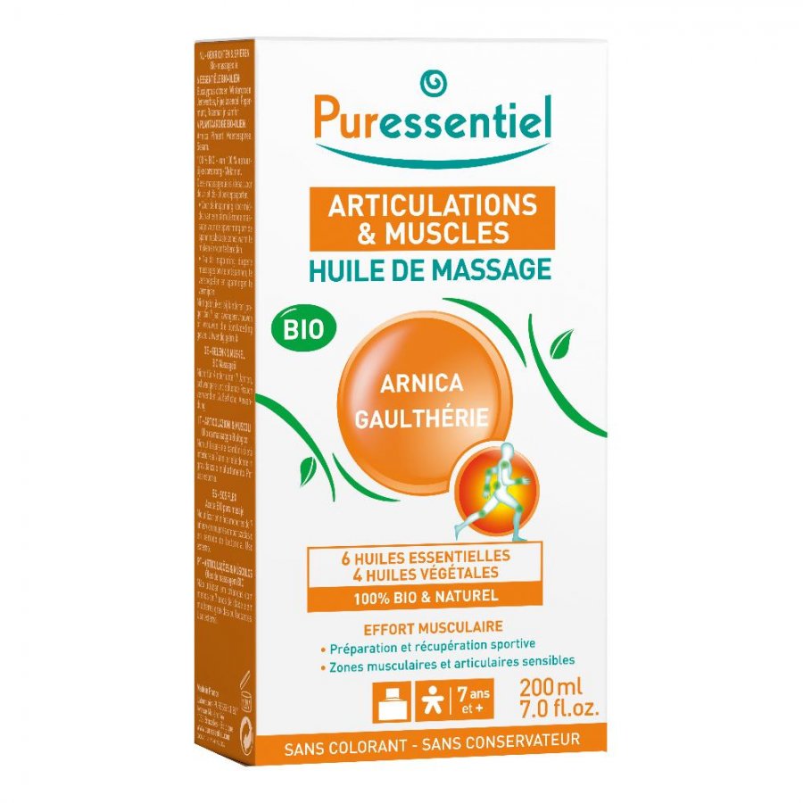 Sforzo Muscolare Olio Per Massaggio Biologico 200 ml